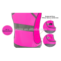 360 Degree High Visibility Neon Pink Bike Safety Vests Warning Jacket with Reflective Tapes EN20471